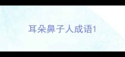 耳朵鼻子人成语