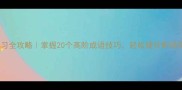 万竞成语学习全攻略掌握20个高阶成语技巧轻松提升职场竞争力