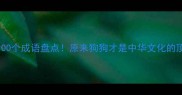 带狗的100个成语盘点原来狗狗才是中华文化的顶流主角