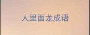 人里面龙成语