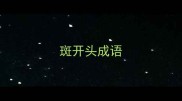 斑开头成语
