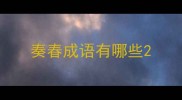 奏春成语有哪些