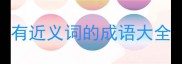 有近义词的成语大全