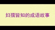 妇孺皆知的成语故事