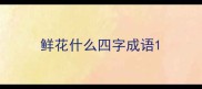 鲜花什么四字成语