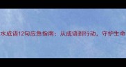 XX洪水成语12句应急指南从成语到行动守护生命安全