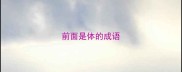 前面是体的成语