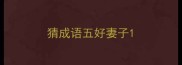 猜成语五好妻子