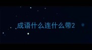 成语什么连什么带