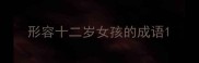 形容十二岁女孩的成语