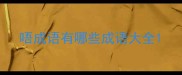 唔成语有哪些成语大全