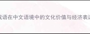 成语在中文语境中的文化价值与经济表达