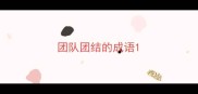 团队团结的成语