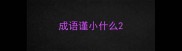 成语谨小什么